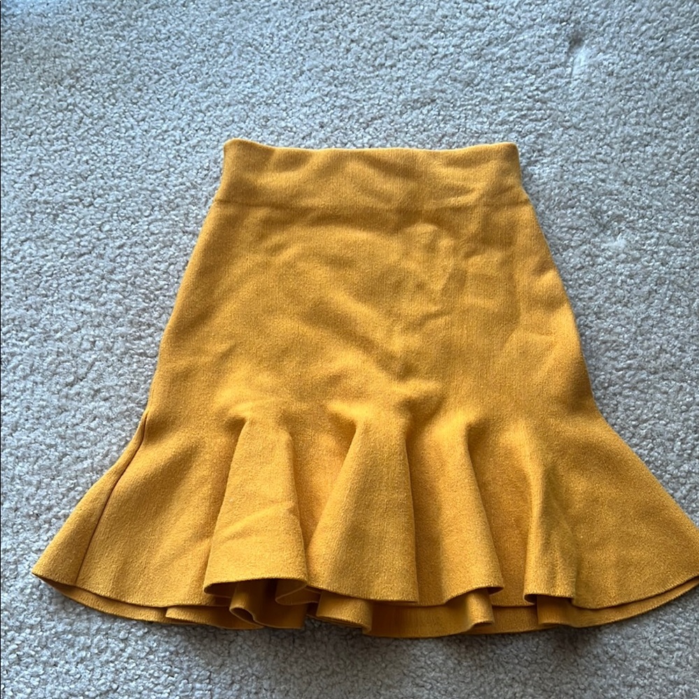 Express Dark Yellow/Orange Skirt